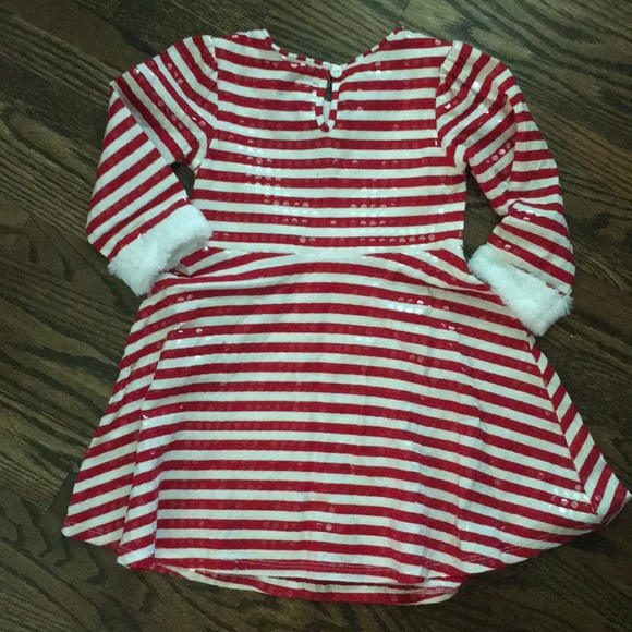 Red and white striped dress - Picture 5 of 6